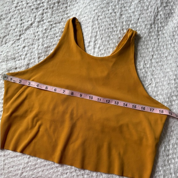 Nike Yoga Dri-Fit Mustard Yellow Sports Bra - Picture 6 of 8